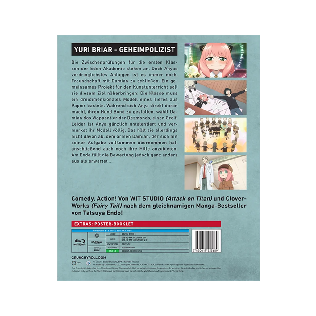 Anime-Poster-Buch zu Spy x Family Staffel 1 Vol.2 Blu-ray