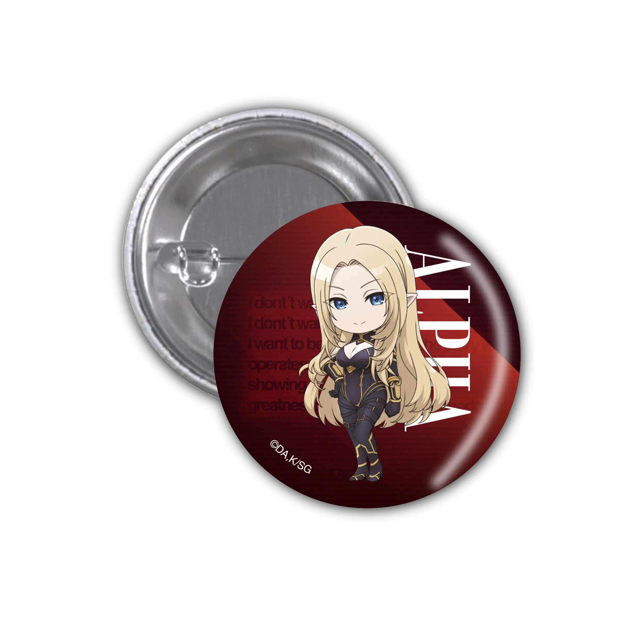 The Eminence in Shadow - Button - Alpha (matt)