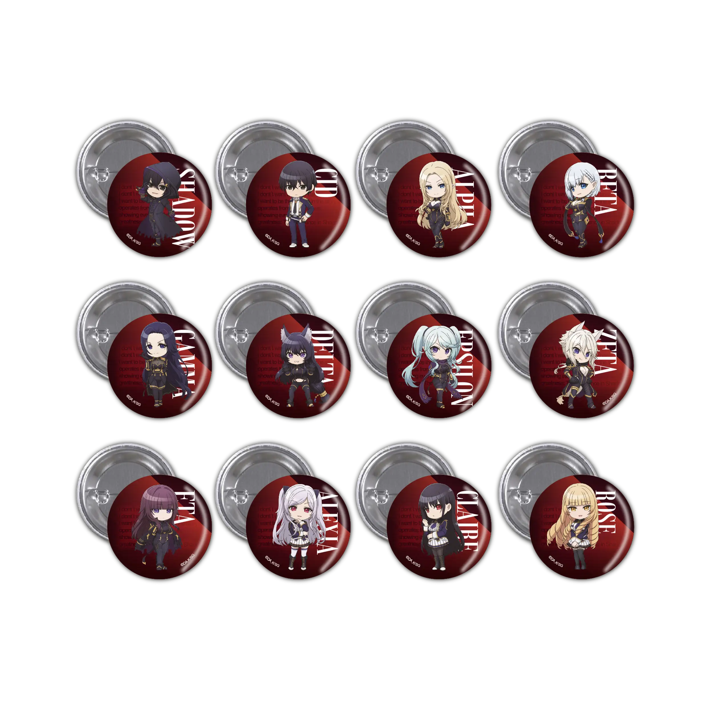 The Eminence in Shadow - Button - Shadow (matt)