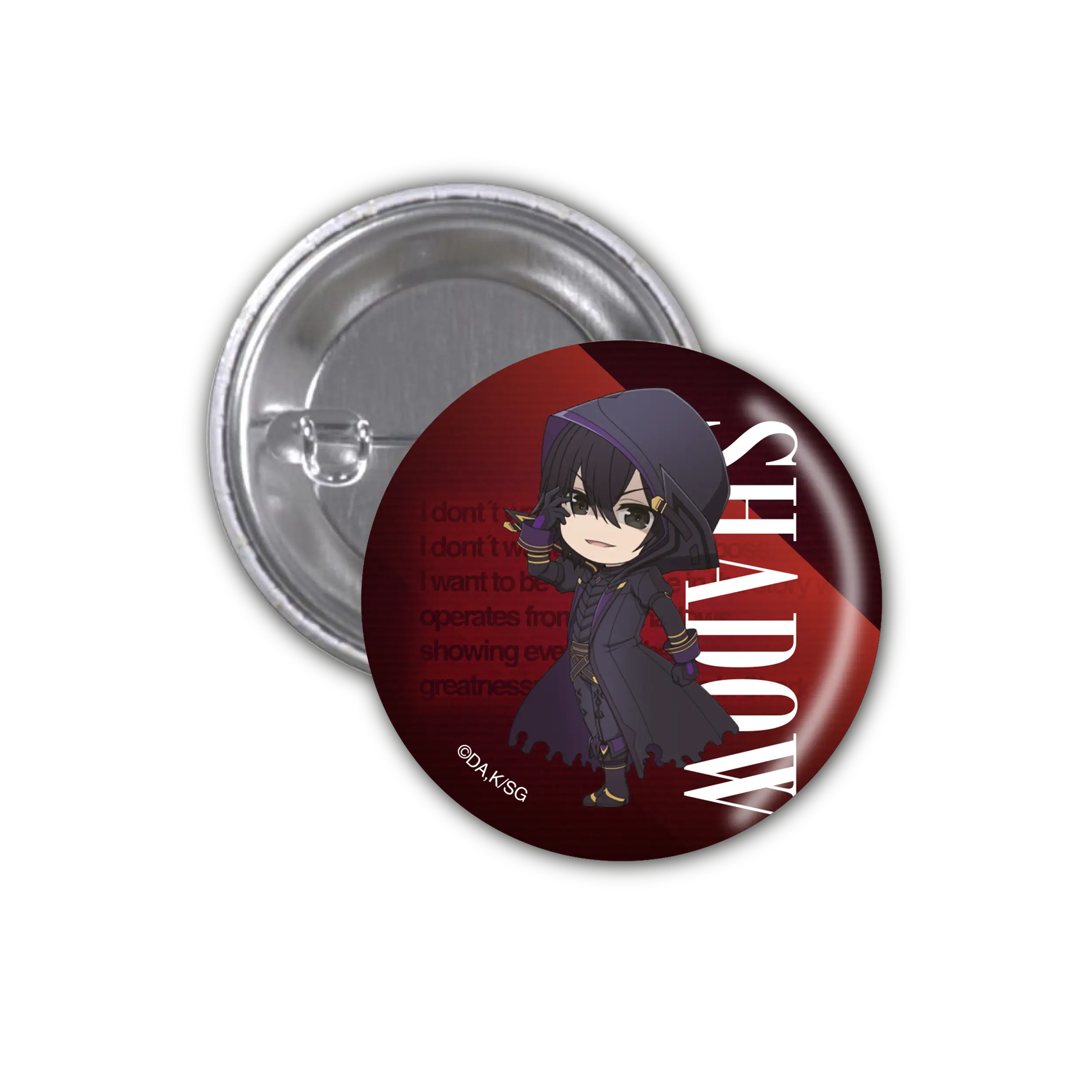 The Eminence in Shadow - Button - Shadow (matt)