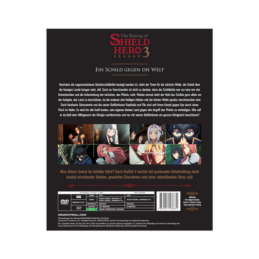 The Rising of the Shield Hero - Staffel 3 - Part 1 - mit Sammelschuber (DVD)