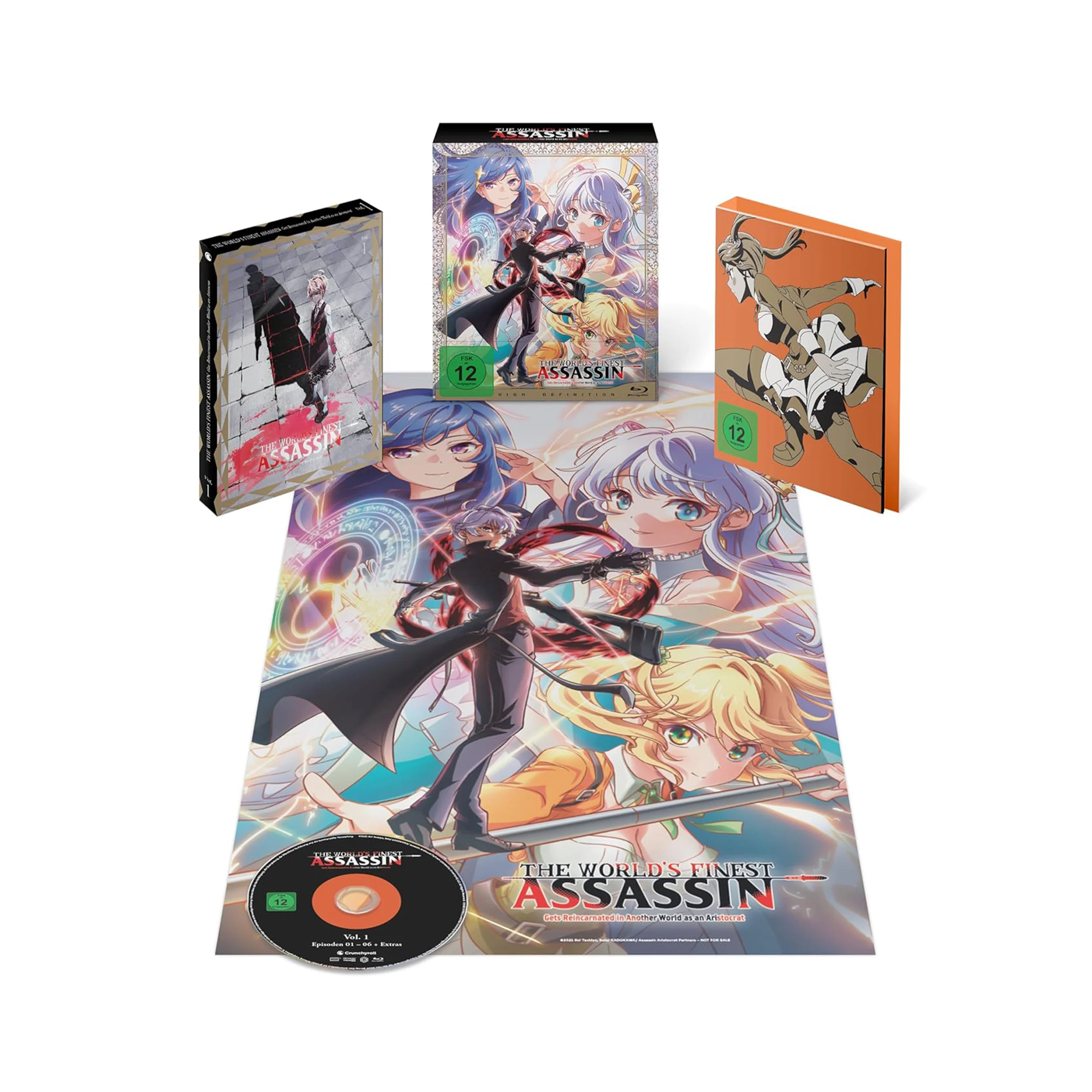 2019 Anime Box Set The Worlds Finest Assassin mit Steelbook Blu-ray und Booklet