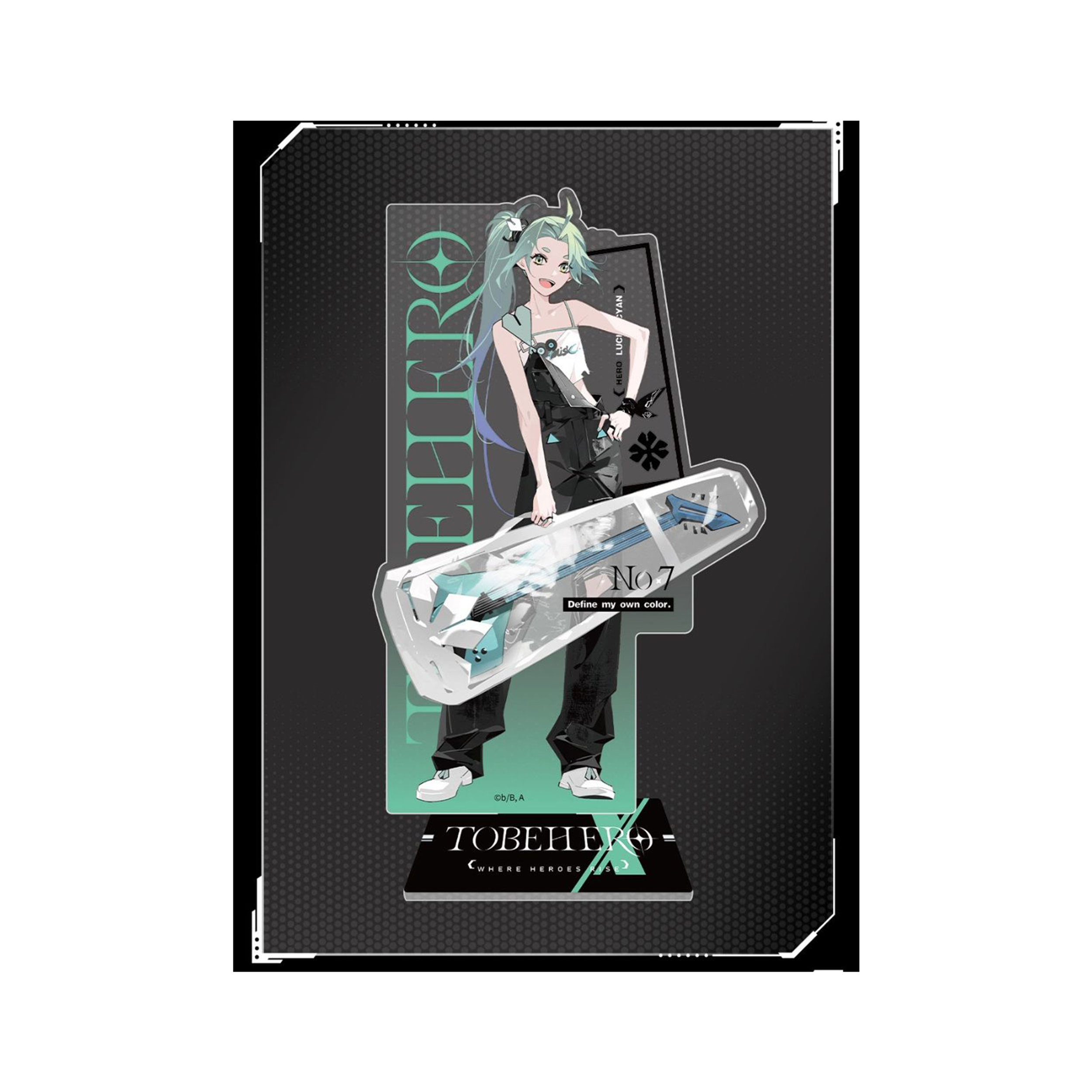 To Be Hero X - HERO SHOW Series  - Lucky Cyan - Acrylaufsteller (17cm)