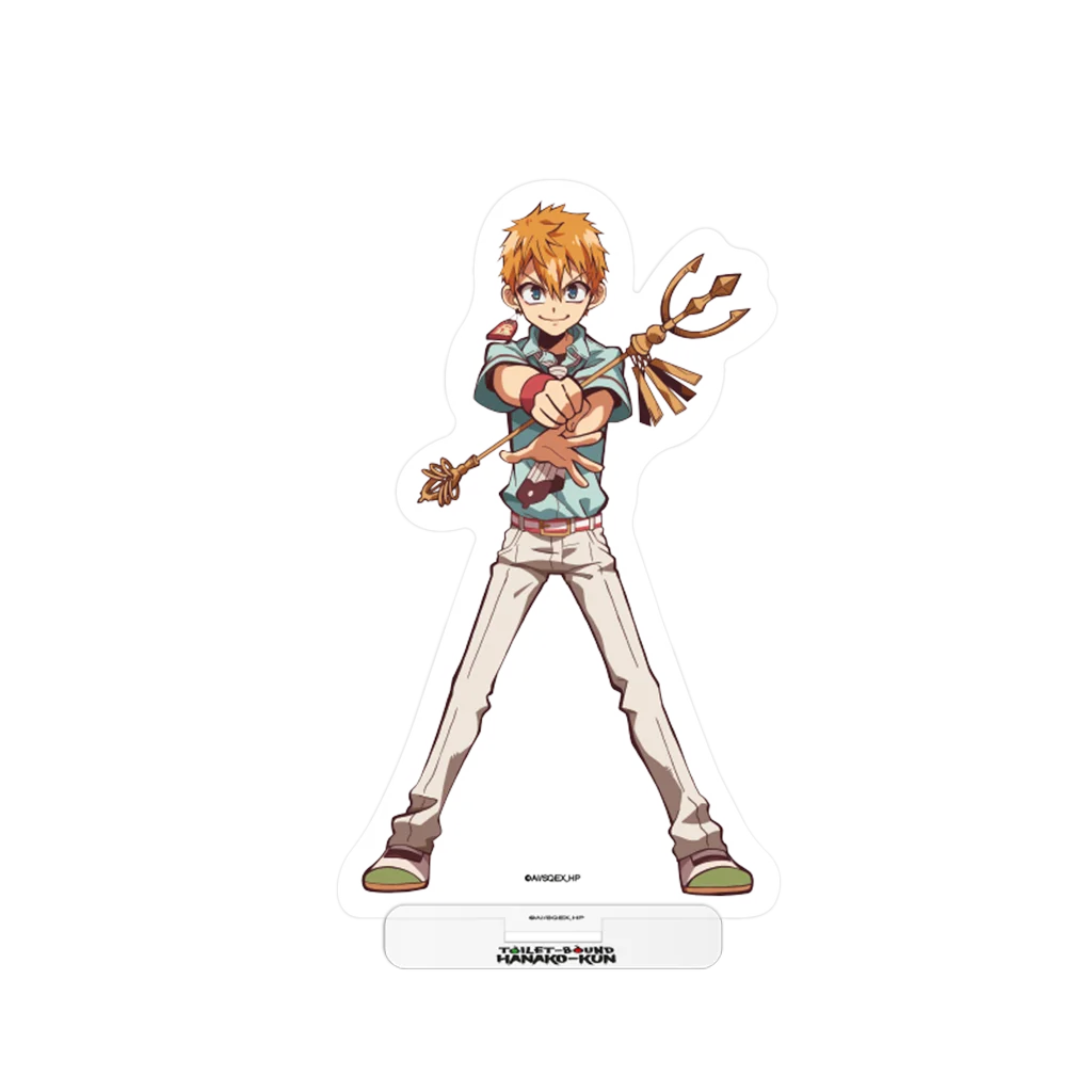 Braunes Holz-Arrowhead-Figurine mit Bogen aus Toilet-bound Hanako-kun Acrylaufsteller Ko