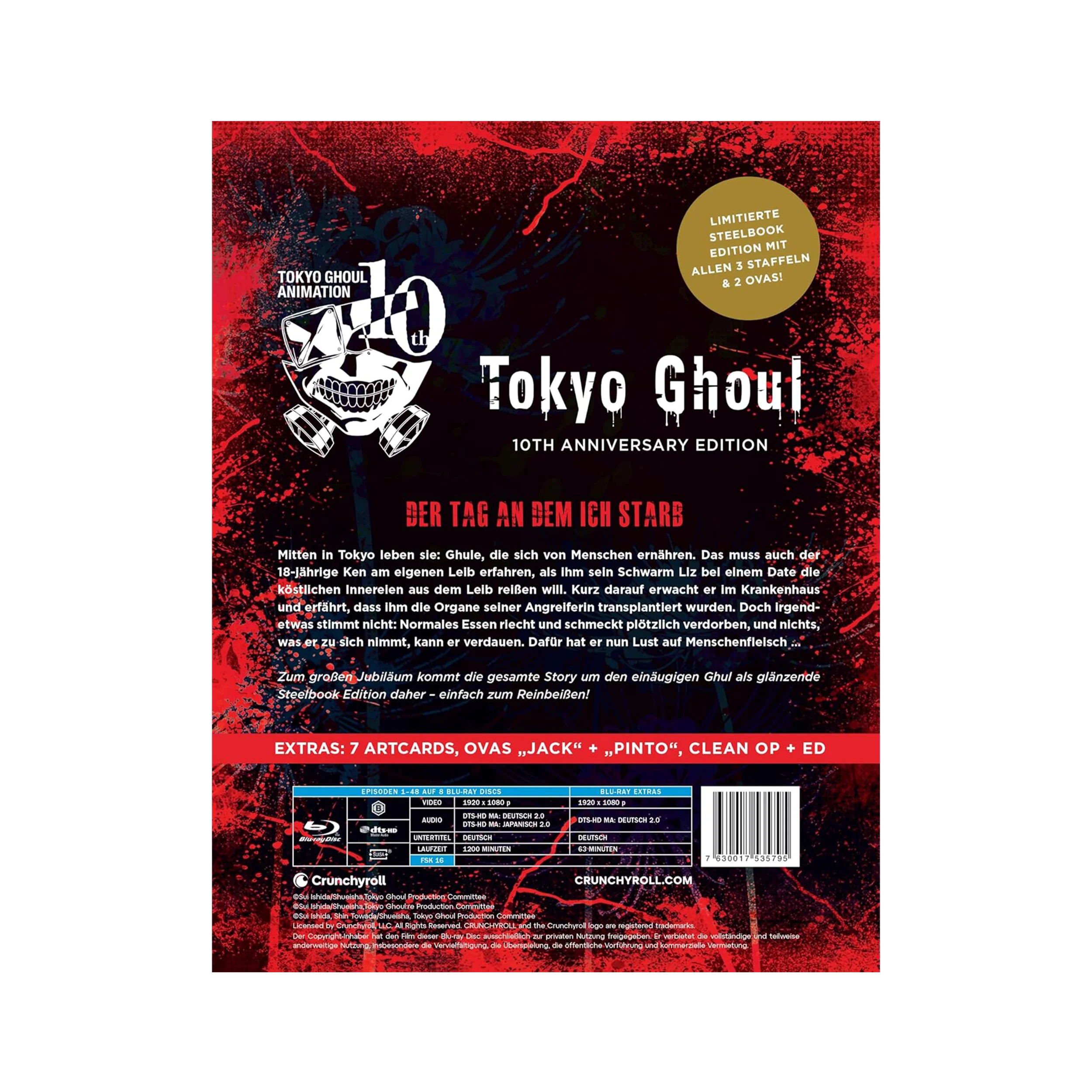 Tokyo Ghoul - Complete Series - 10th Anniversary Box Set (Blu-ray)