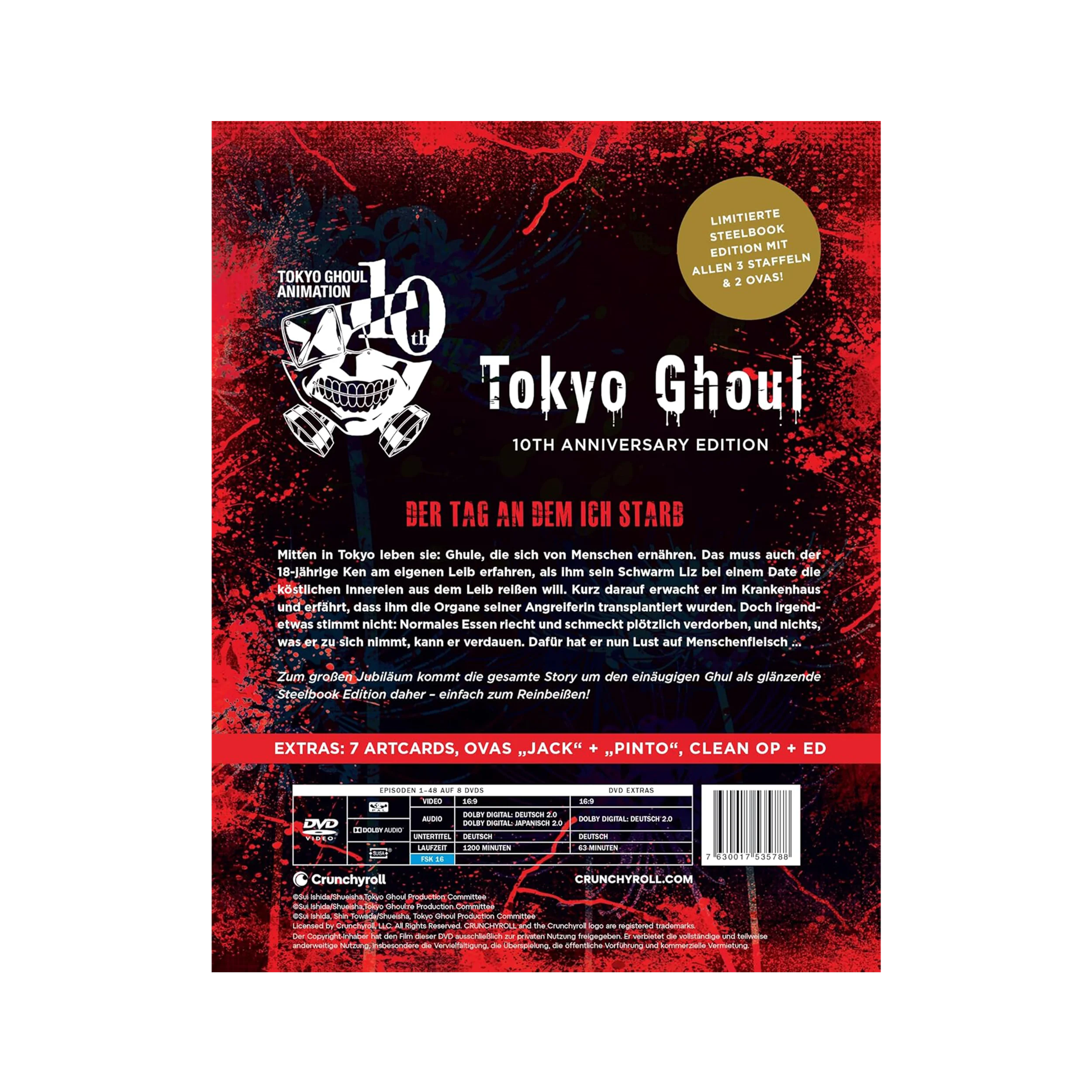 Tokyo Ghoul - Complete Series - 10th Anniversary Box Set (DVD)