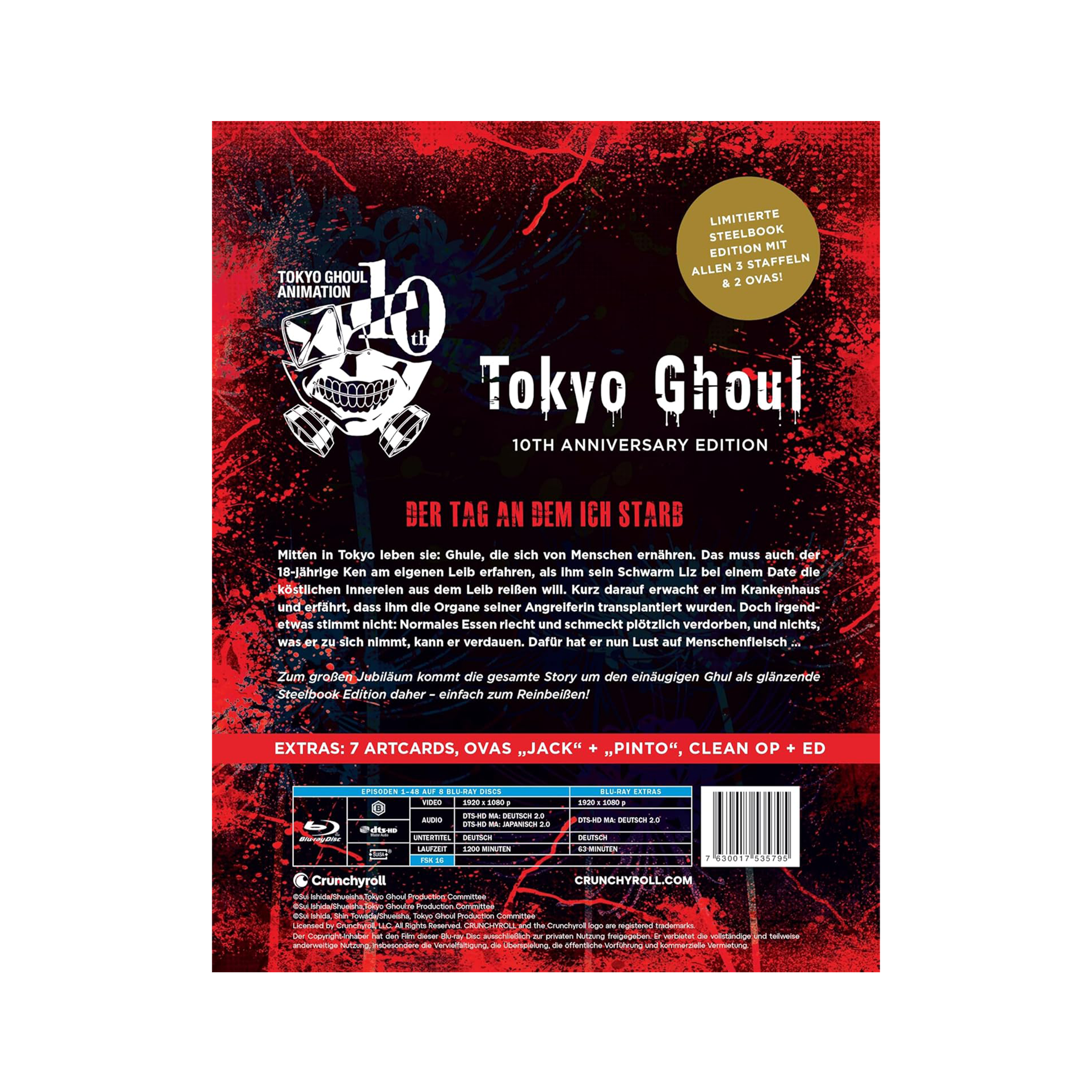 Tokyo Ghoul - Complete Series - 10th Anniversary Box Set (Blu-ray)
