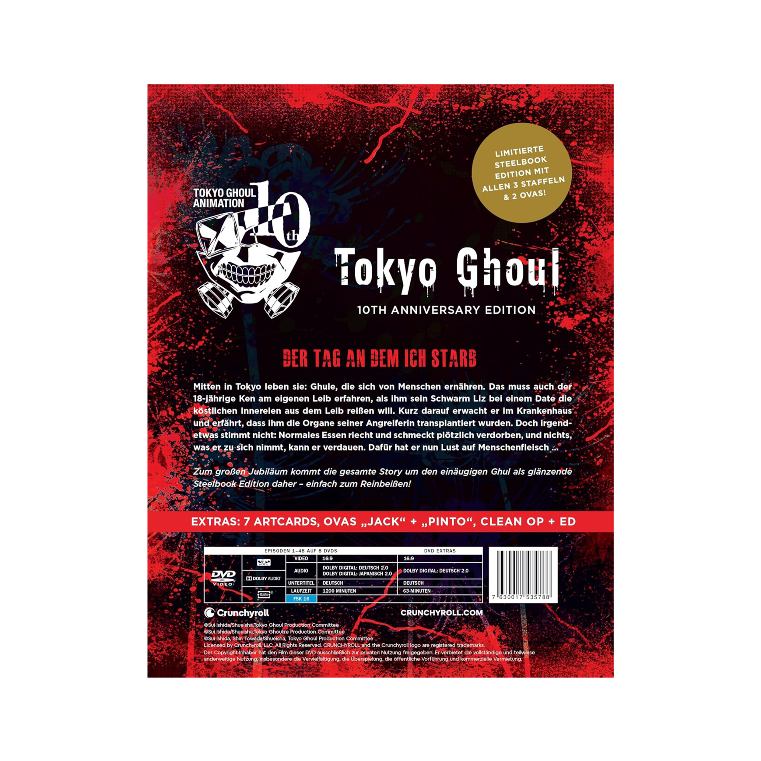 Tokyo Ghoul - Complete Series - 10th Anniversary Box Set (DVD)