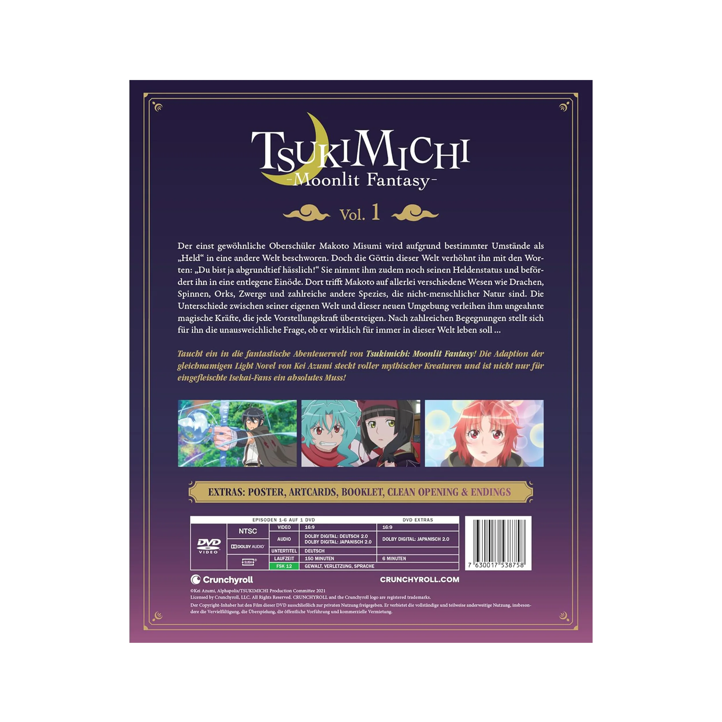 Tsukimichi: Moonlit Fantasy - Staffel 1 - Vol. 1 - Limited Edition mit Sammelschuber (DVD)