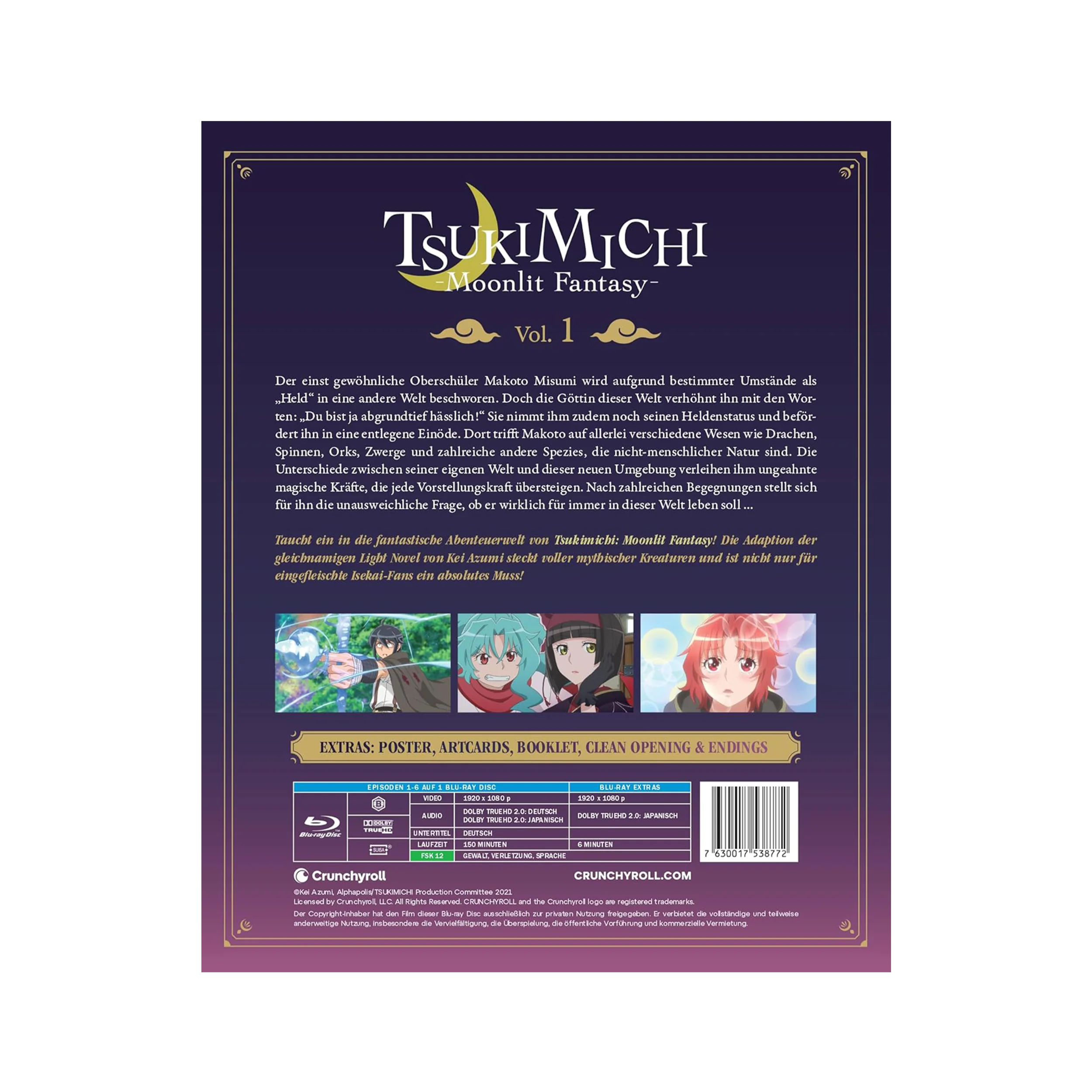 Tsukimichi Moonlit Fantasy Staffel 1 Vol. 1 Limited Edition Blu-ray mit Sammelschuber