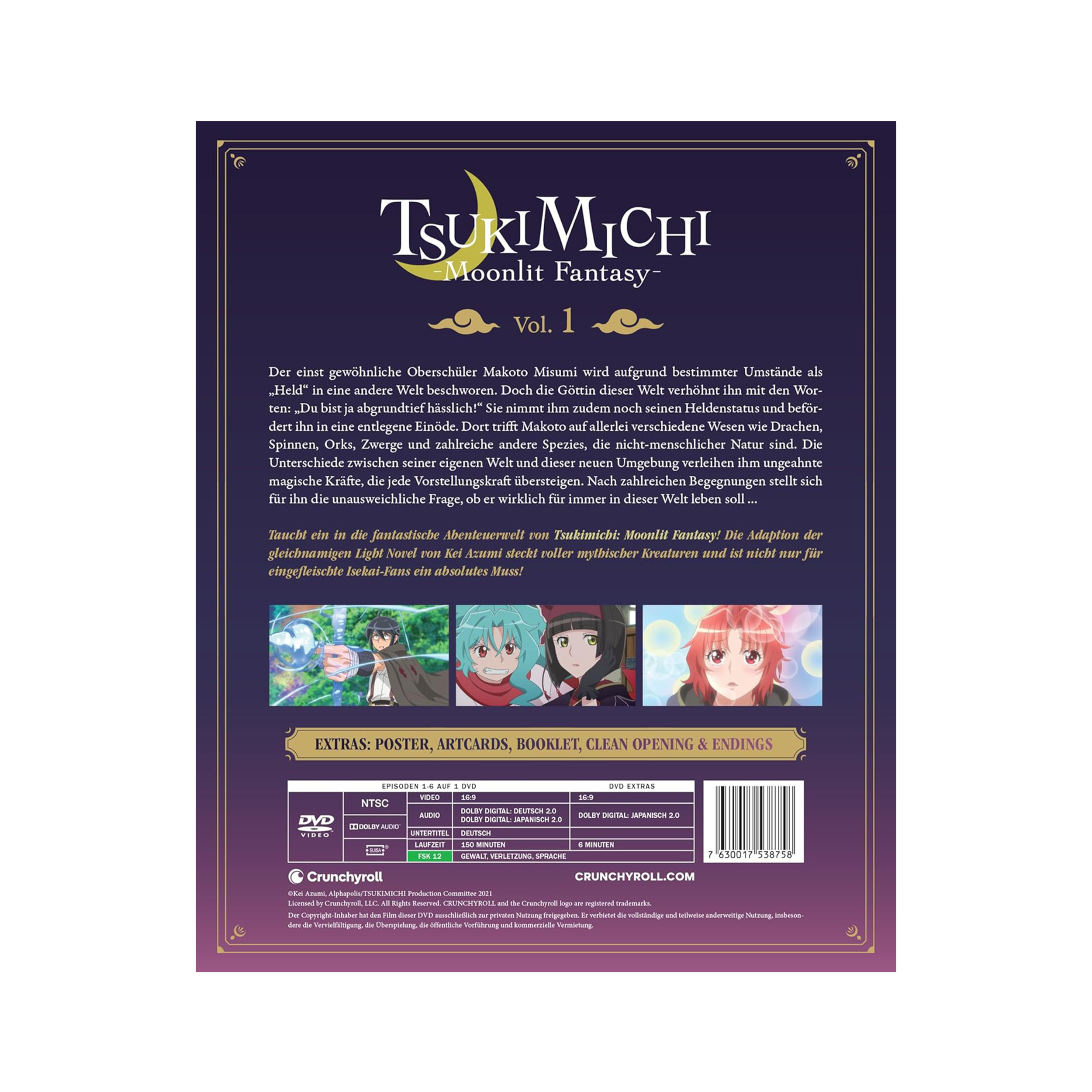 Tsukimichi: Moonlit Fantasy - Staffel 1 - Vol. 1 - Limited Edition mit Sammelschuber (DVD)