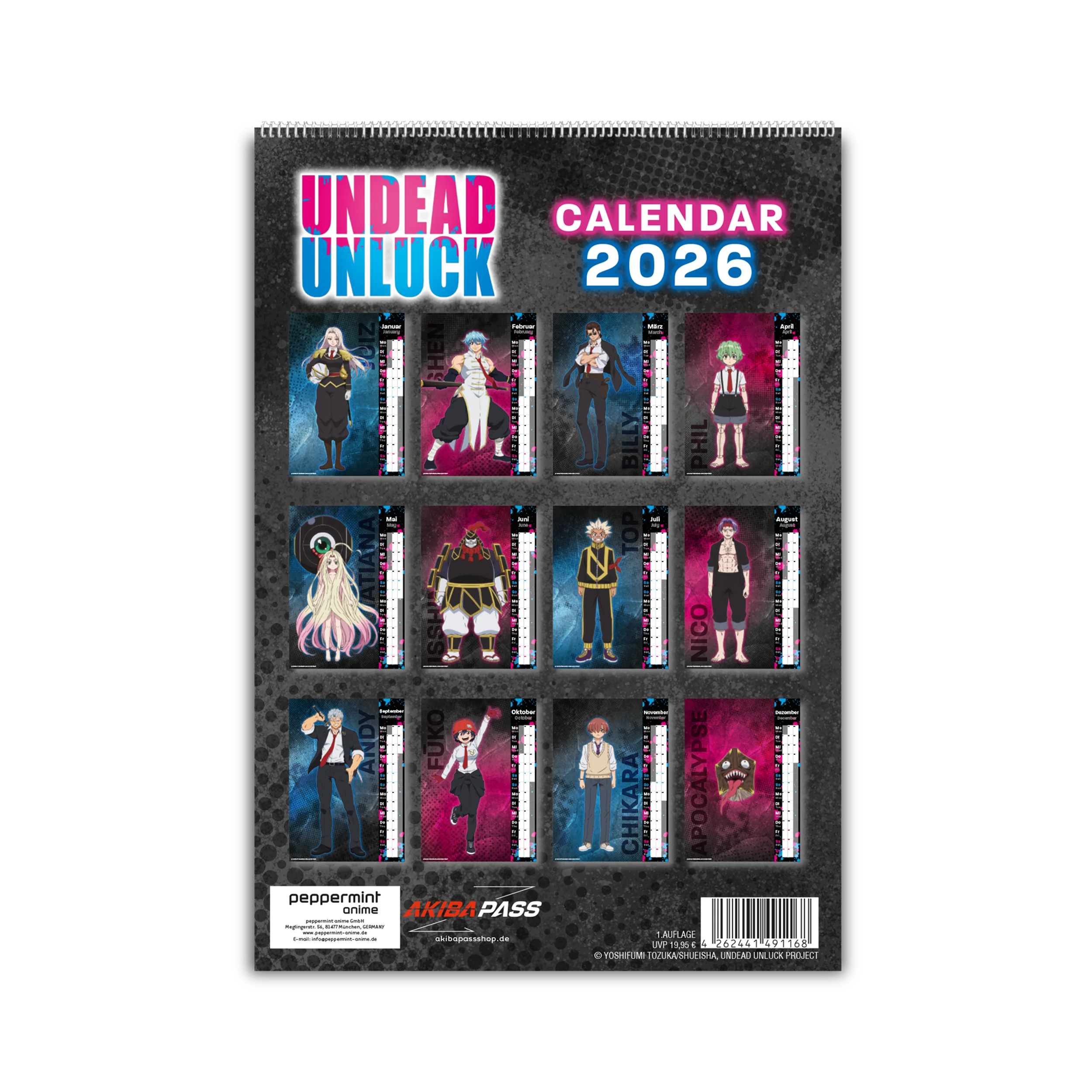 Undead Unluck - Wandkalender 2026
