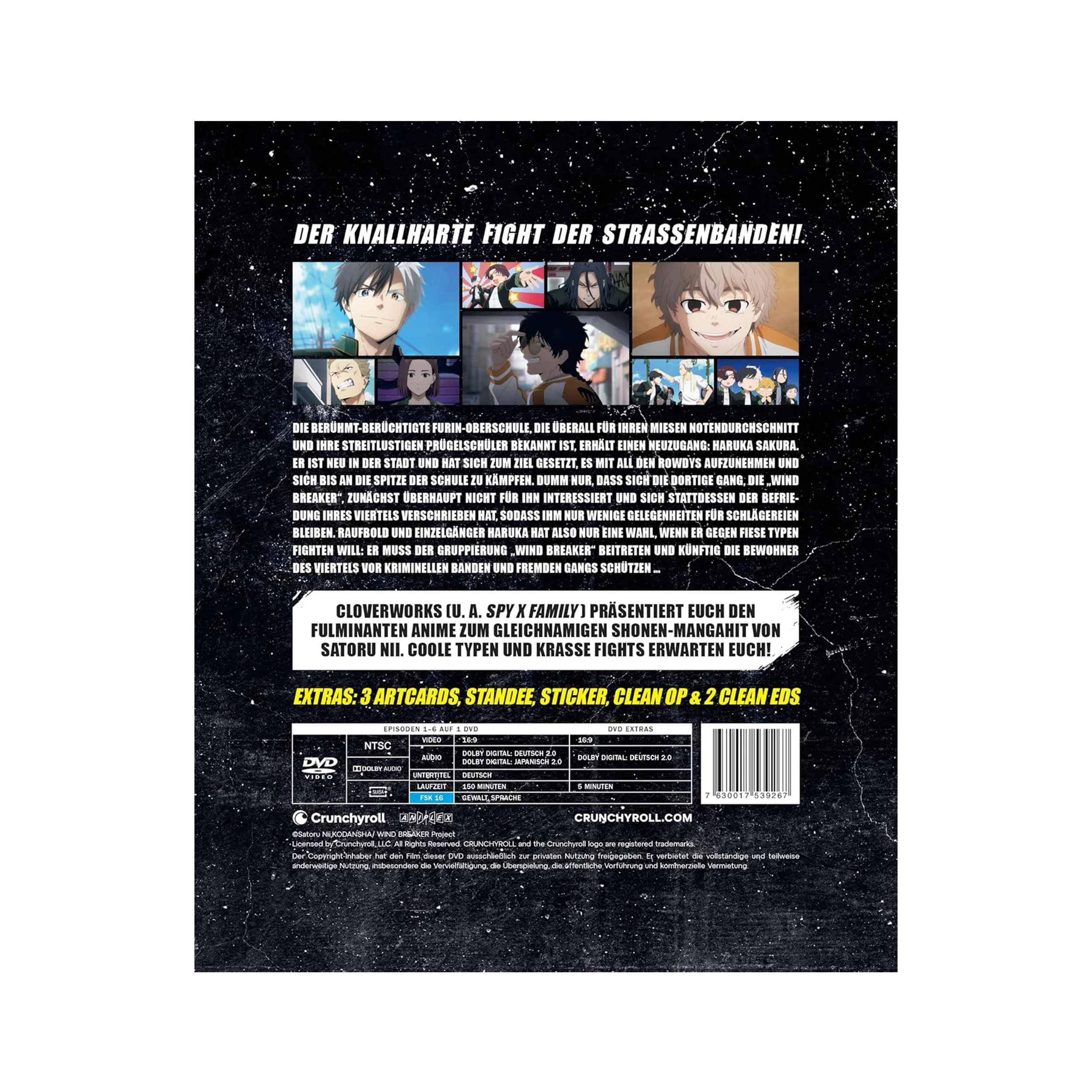 Wind Breaker - Staffel 1 - Vol. 1 (DVD) mit Sammelschuber (Limited Edition)