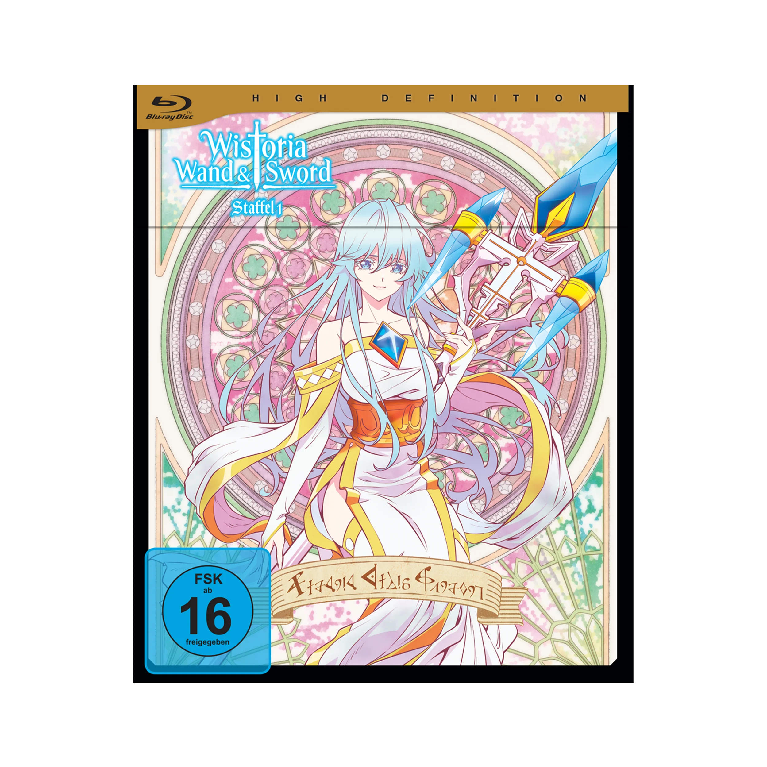 HD Blu-ray-Hülle für Wistoria Wand und Schwert Staffel 1 Vol 2 mit blauer Haarfigur