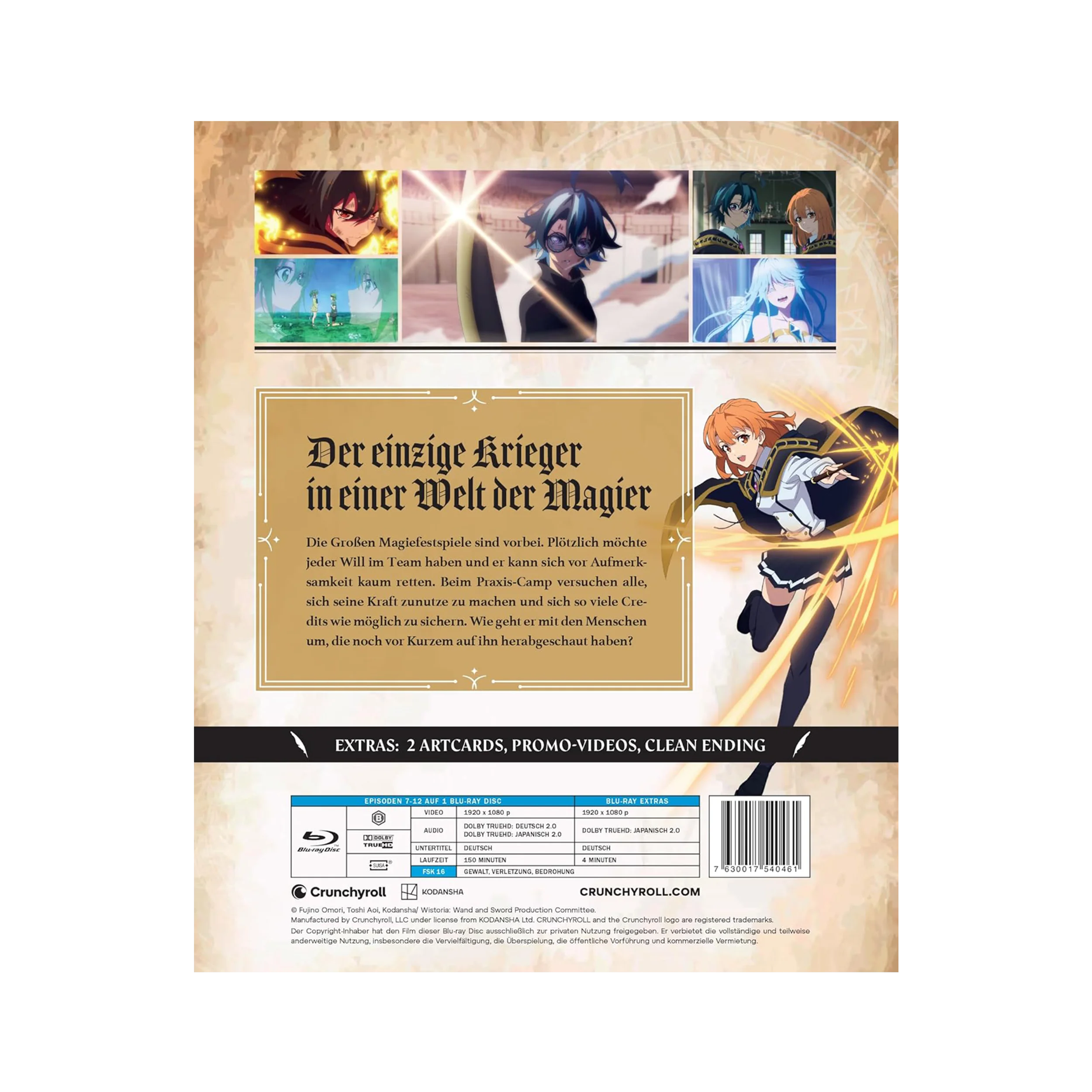 Anime Blu-ray Boxset Wistoria Wand and Sword Staffel 1 Vol 2 mit Goldfolie