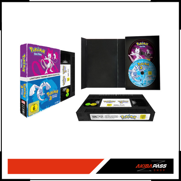 Pokémon Movie Collection - Film 1 & 2 im VHS Retro-Design (BD)
